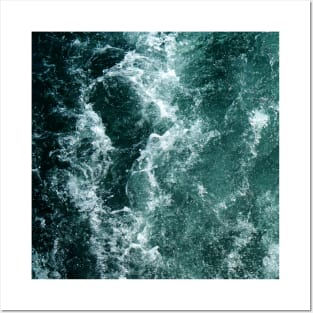 Blue Ocean Waves Posters and Art